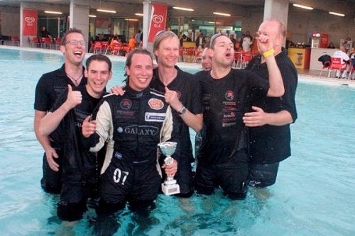 Nat pak voor de kampioenen